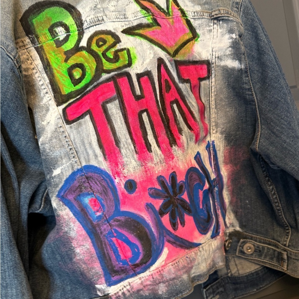 Custom Painted Denim Jacket